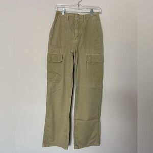 Zara Olive Green Cargo Pants